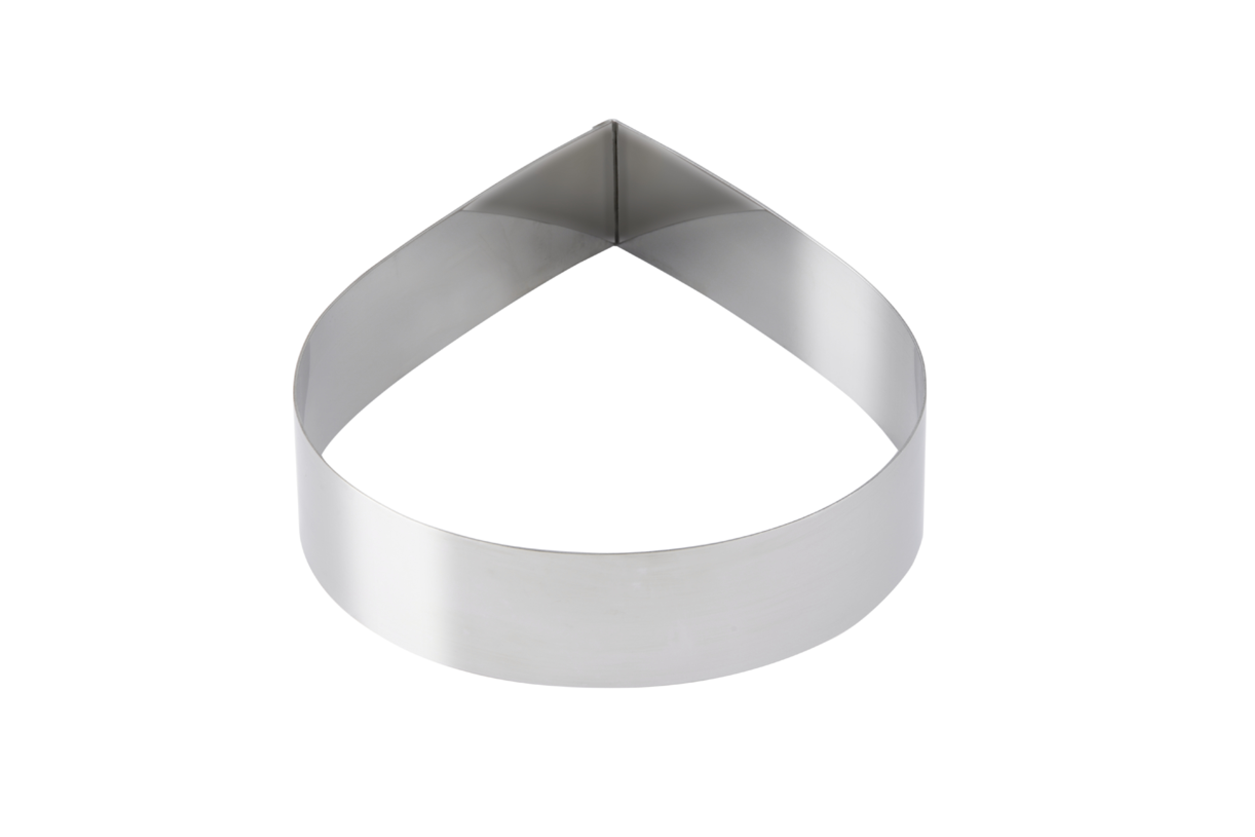 Dessert-, Tortenring Tropfen 180 mm, H: 5 cm