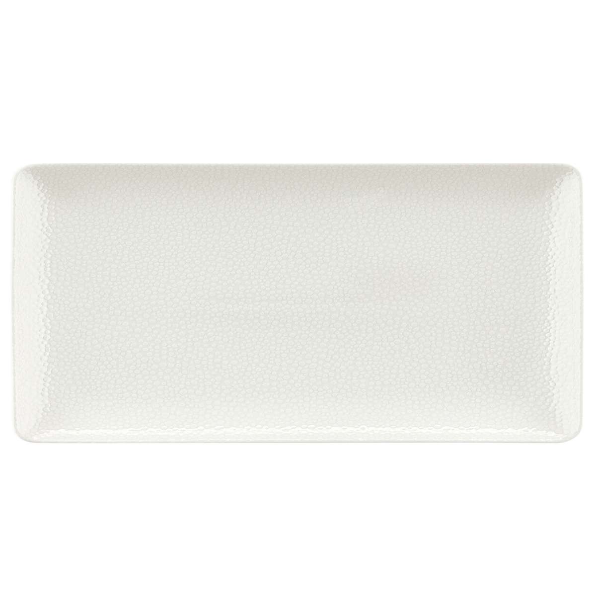 Bauscher, Purity : 425440 Pearls Light - Platte rechteckig Coup, bonewhite, 42 x 20 cm