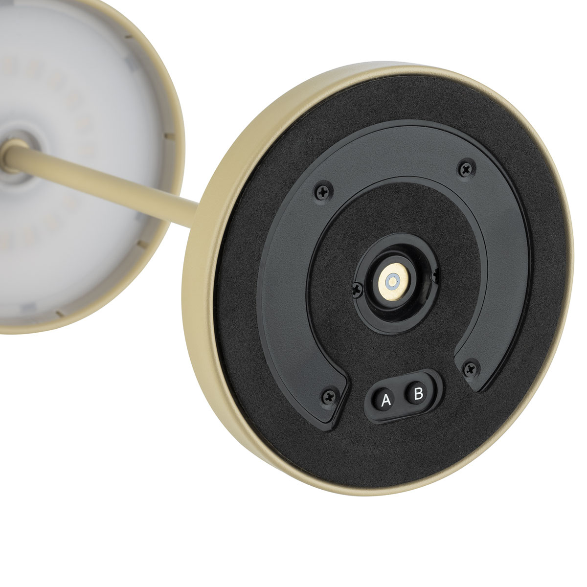 Tischleuchte MERLE, Metall, Farbe: sandfarben, 1x LED 2,0 W / 270 lm, dimmbar in 3 Stufen, D: 11 cm, H: 30,5 cm