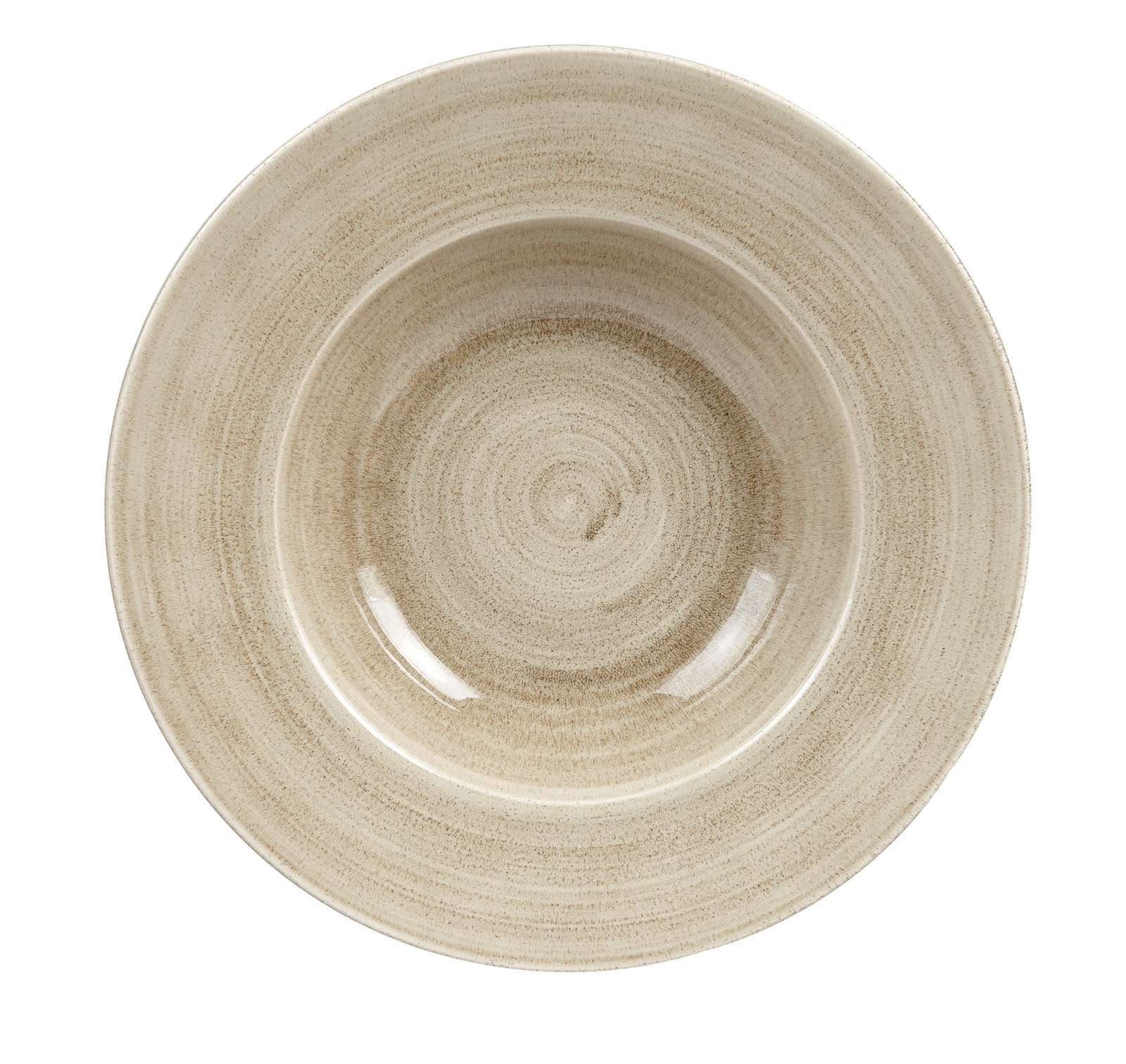 Churchill, Stonecast Patina : Antique Taupe - Teller tief breite Fahne, 28 cm/ 0,47 ltr.