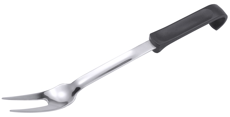 Bratengabel, Buffet Noir, EdSt., schwarzer PA-Griff, Zinkenlänge: 6,5 cm, L: 36 cm