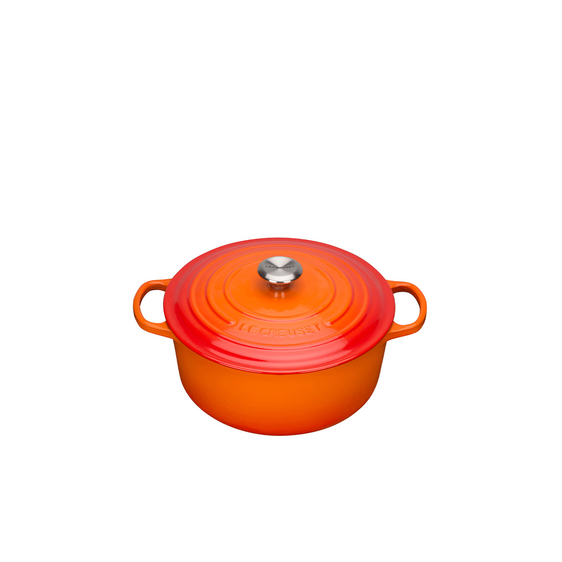 Le Creuset, Gusseisen - Bräter rund Signature, 28 cm/ 6,7 ltr., Fb. Ofenrot
