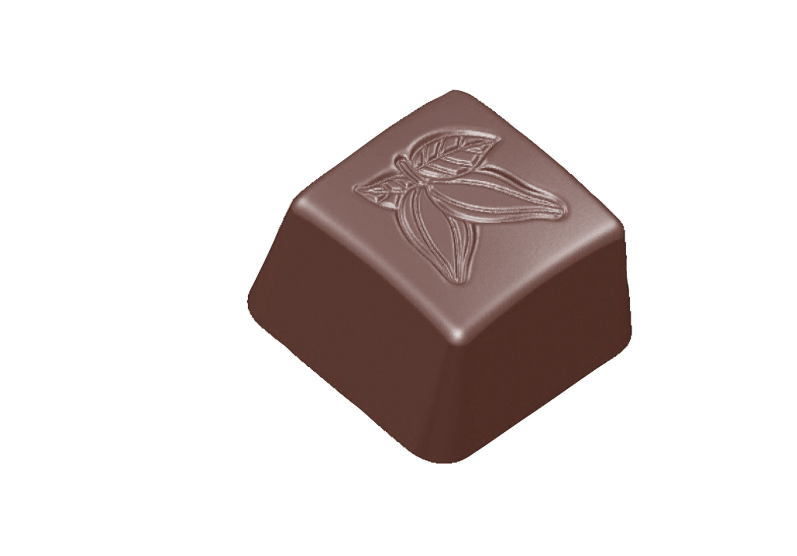 Schokoladen- Form Praline Kakaobohne, 275 x 135 mm, 3 x 8 Stück 26 x 26 x 16 mm