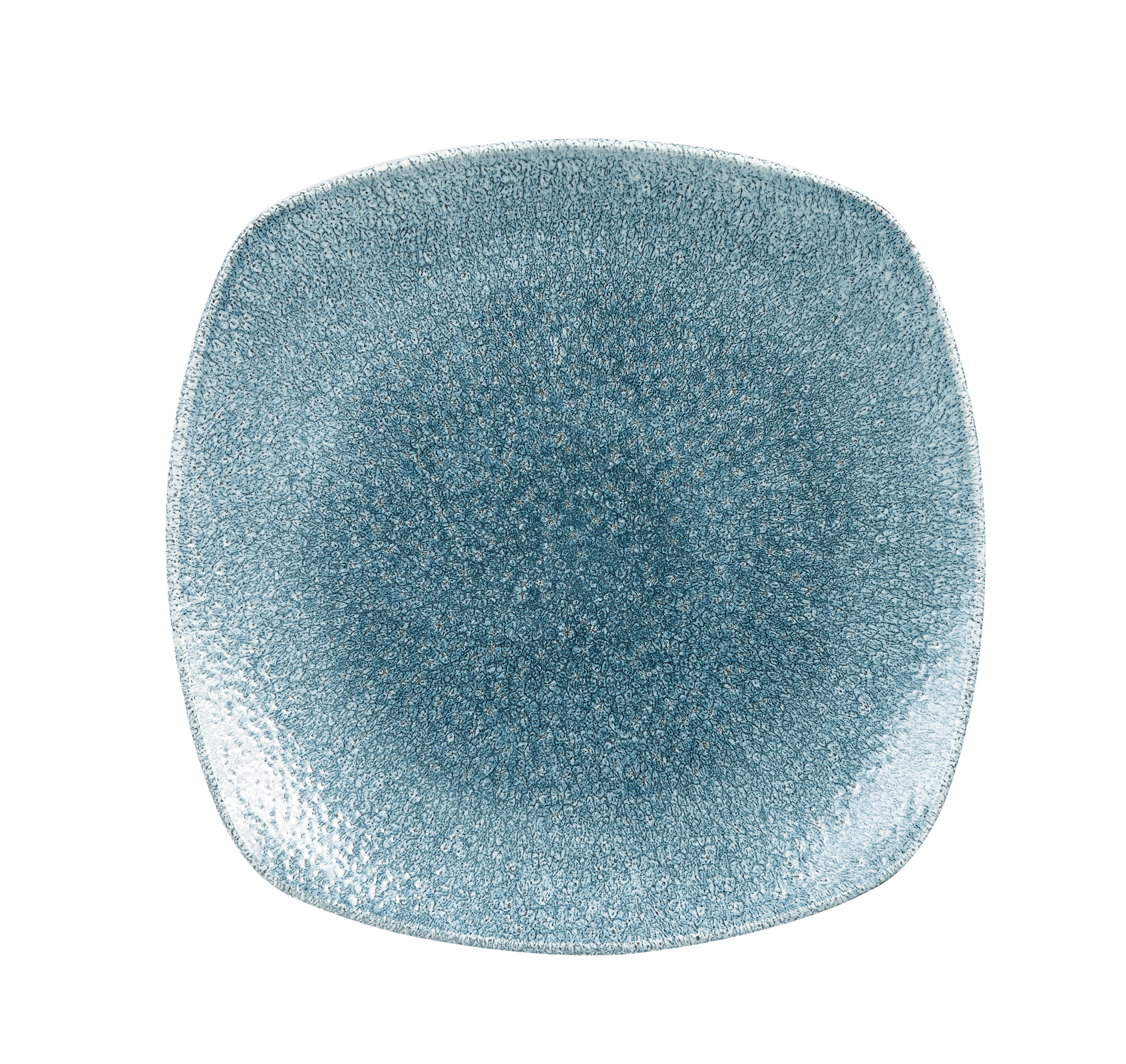 Churchill, Raku : Topaz Blue - Teller quadratisch 21,5 cm