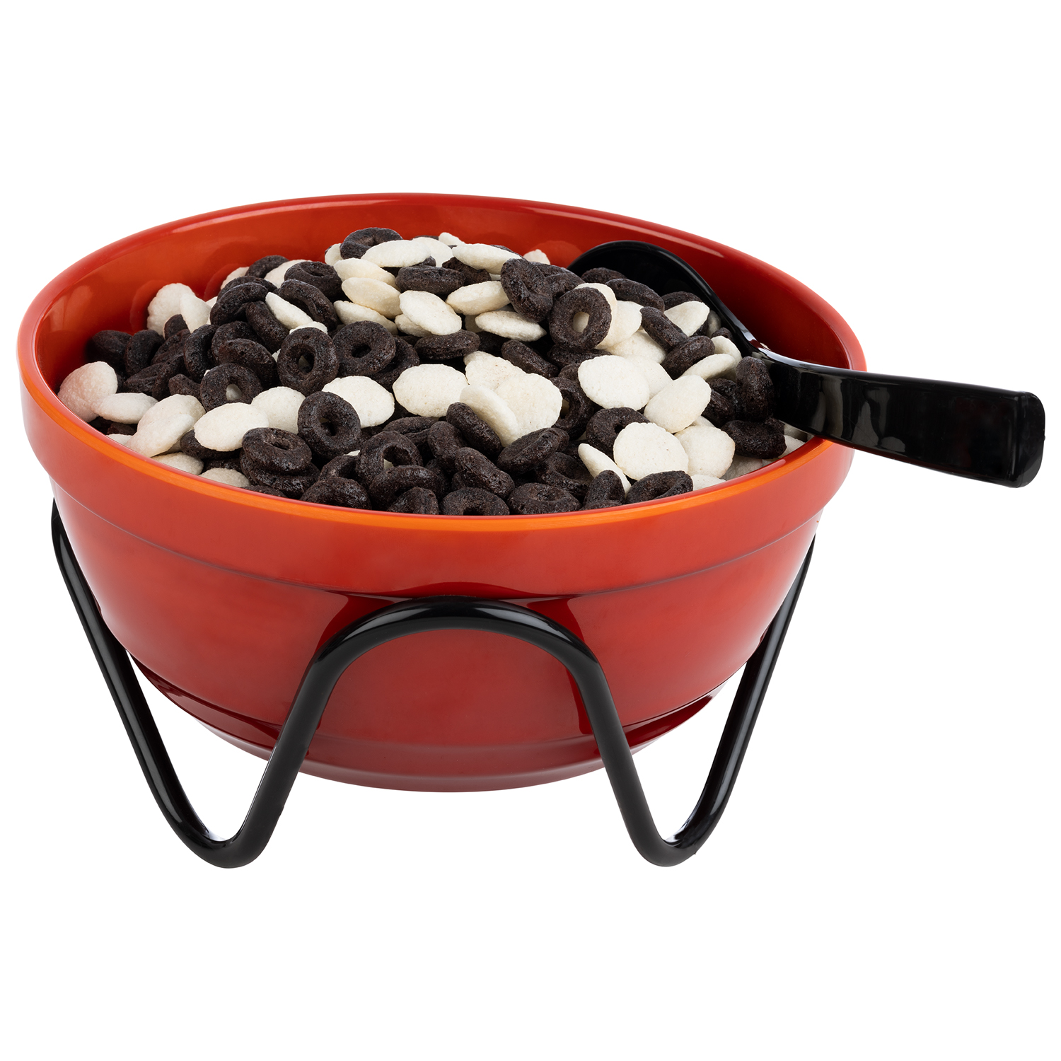 Buffetständer WAVE, PVC, Metall schwarz, Antirutschbeschichtung, D: 20 cm, H: 9,5 cm