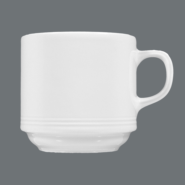Seltmann Weiden, Imperial - Kaffeebecher m. Hkl., stapelbar, weiss, uni, 0,25 ltr.