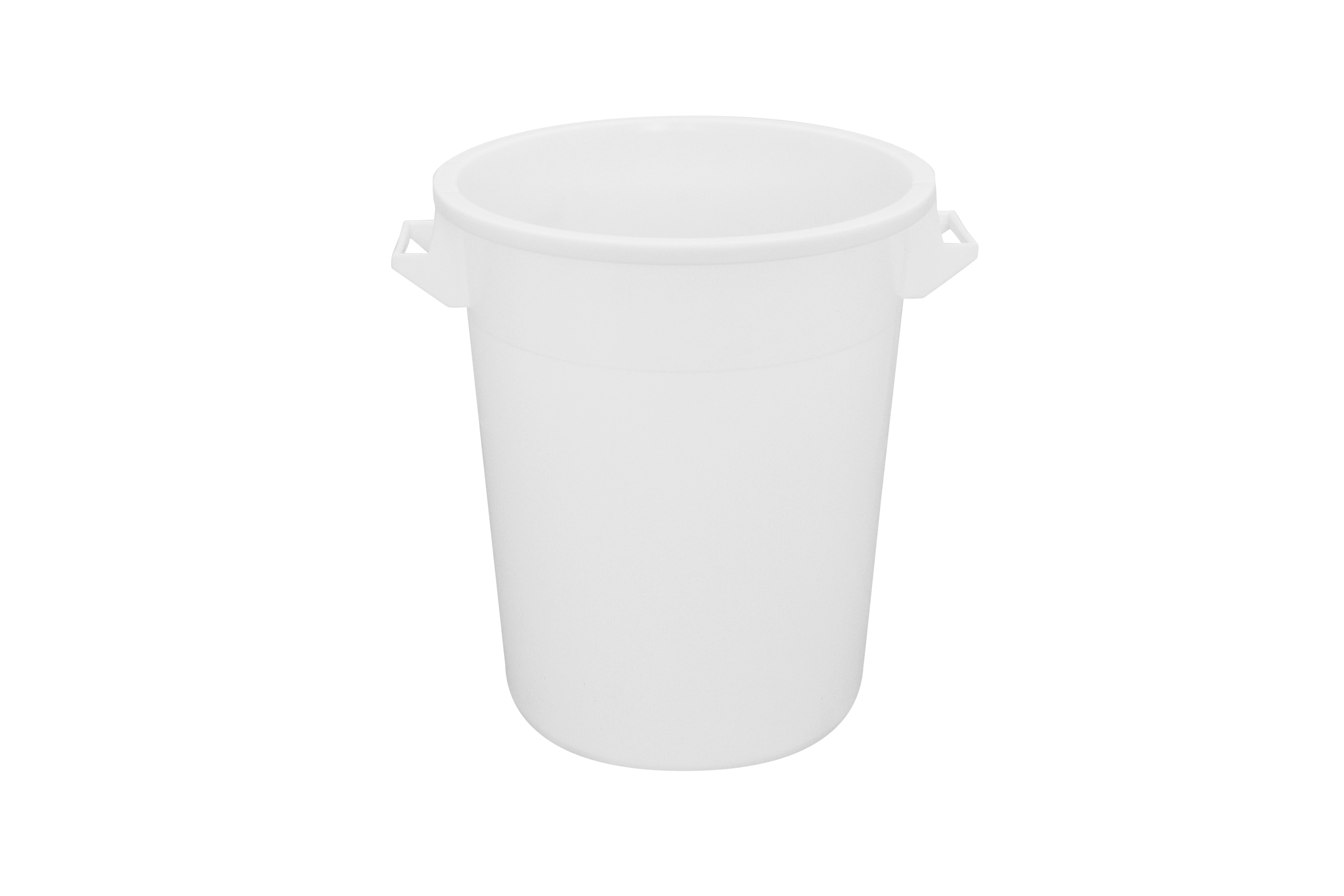 Kübel m. 2 Griffen, HDPE weiss, 490 x 390 x 575 mm, Inhalt: 75 ltr.