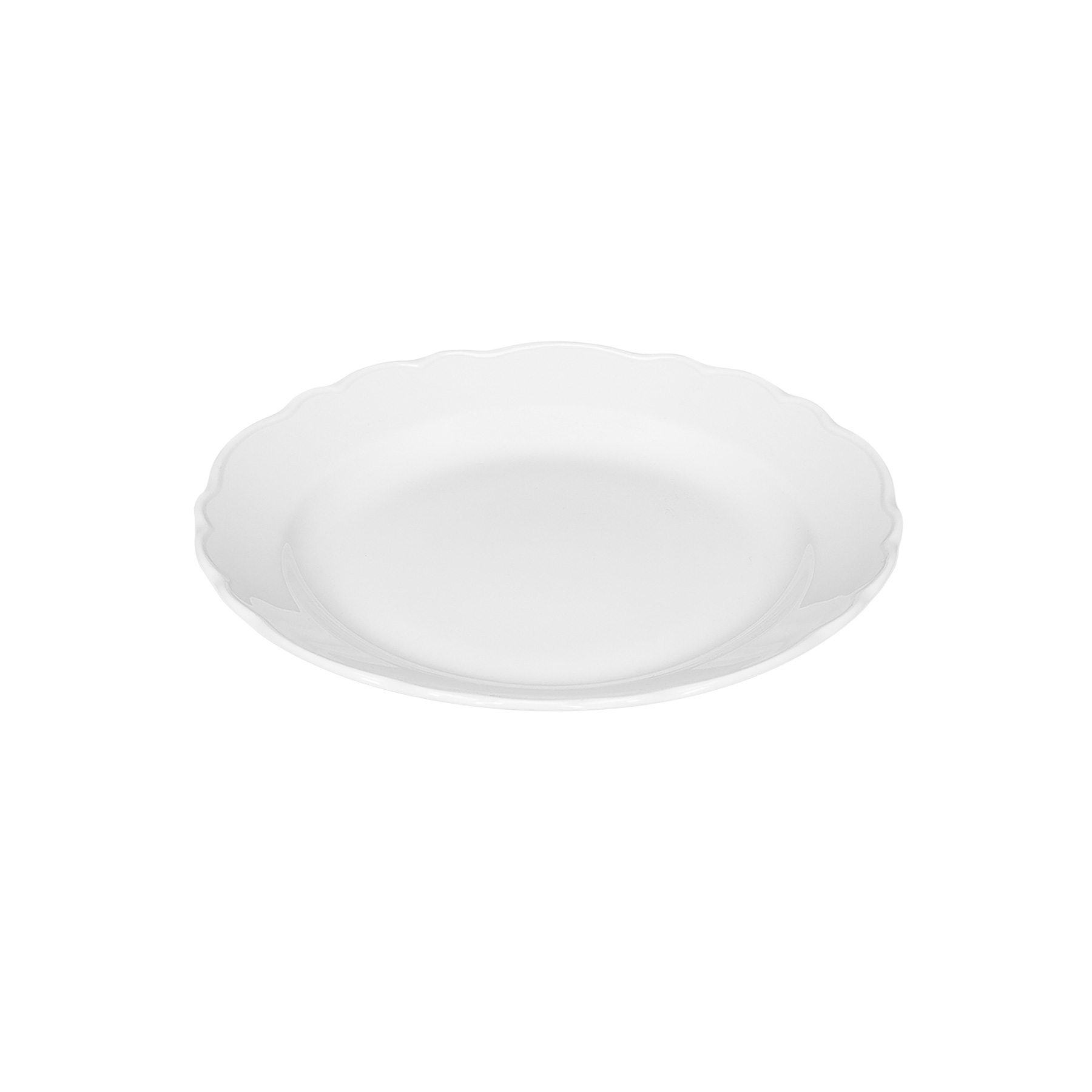 Bauscher, Marie Christine - Teller flach Fahne, weiss, uni, 21 cm