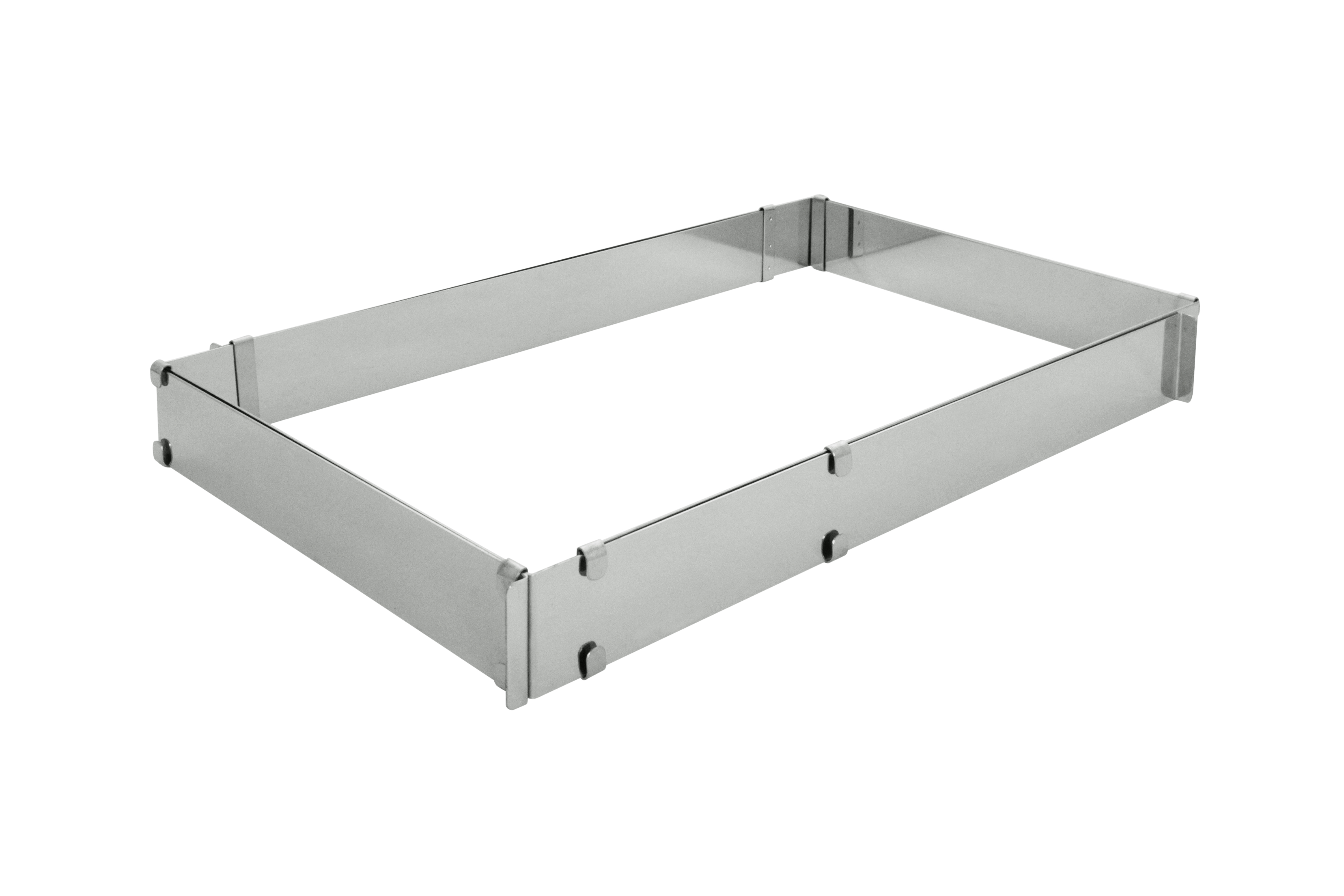 Backrahmen verstellbar, Edelstahl, min. 430 x 290 x 50 mm, max. 840 x 200 x 50 mm
