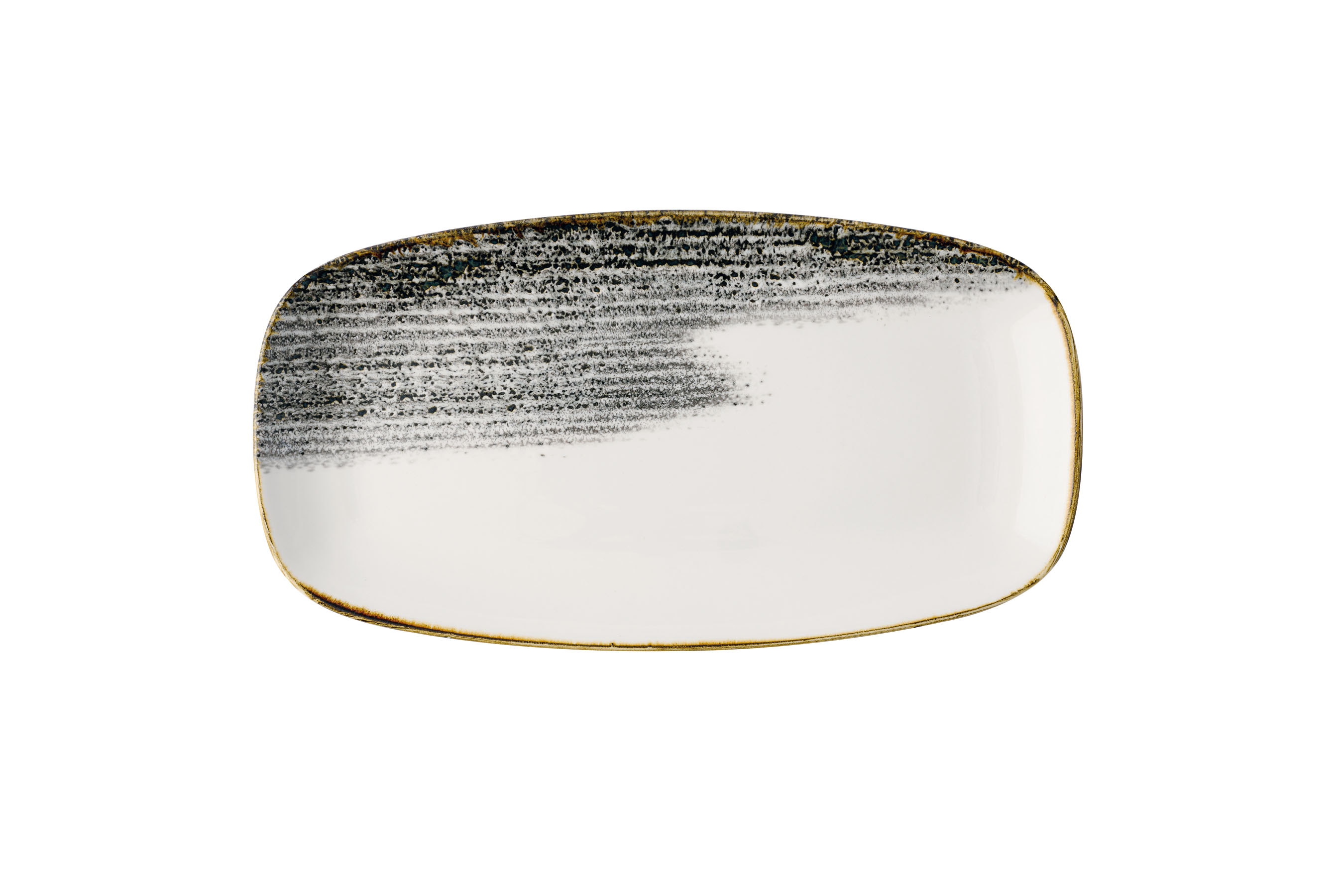 Churchill, Homespun Accents : Quartz Black - Chefs Platte rechteckig 35,5 x 18,9 cm