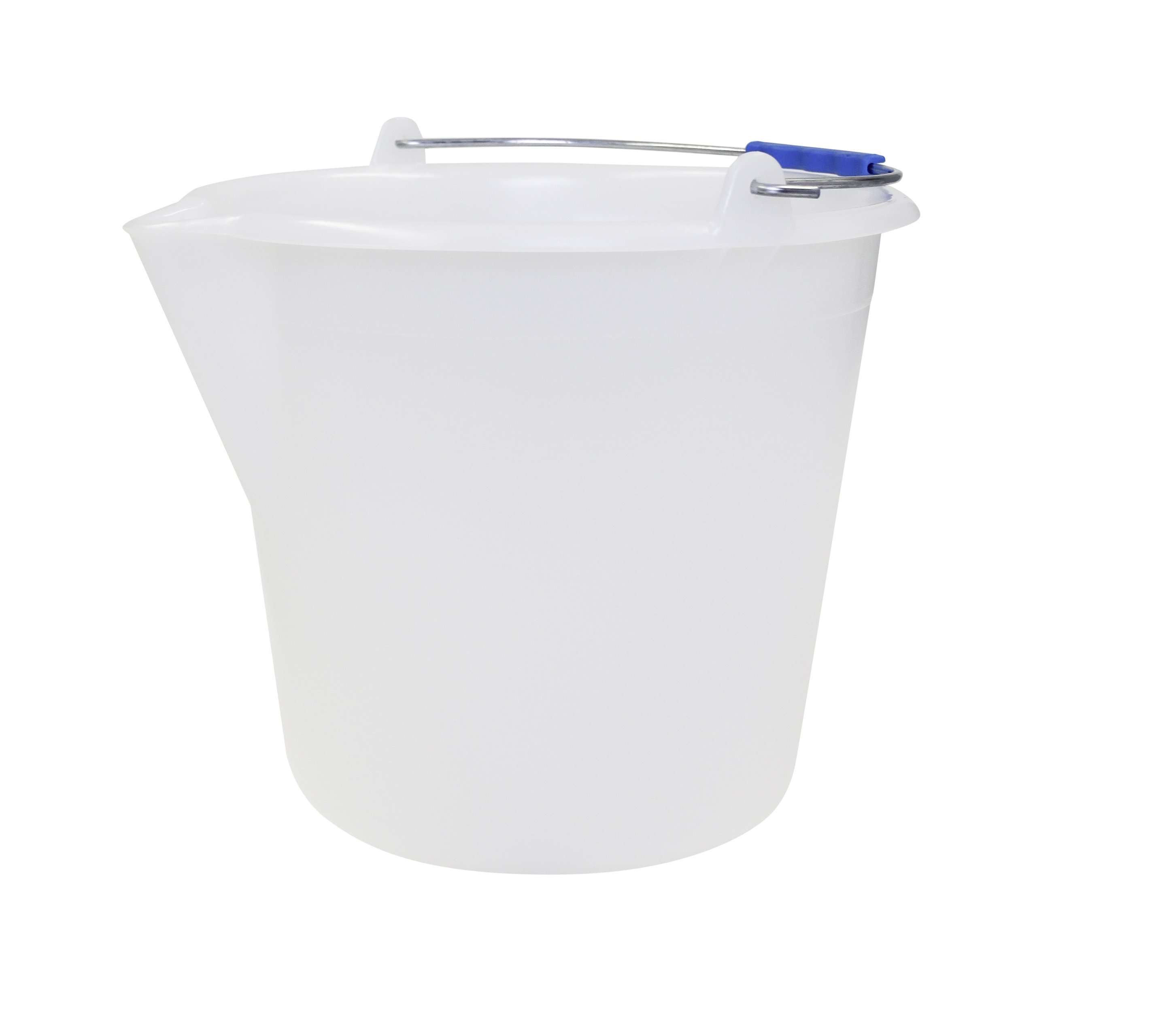Eimer m. Henkel, LDPE weiss-natur, D: 360 mm, H: 305 mm, Inhalt: 18 ltr.