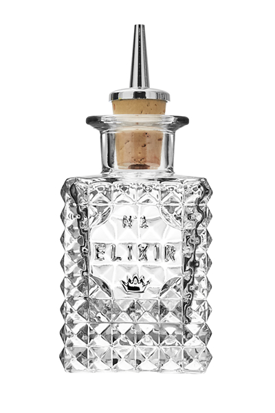 Playground, Glas - Essig-, Ölflasche facettiert 0,1 ltr.