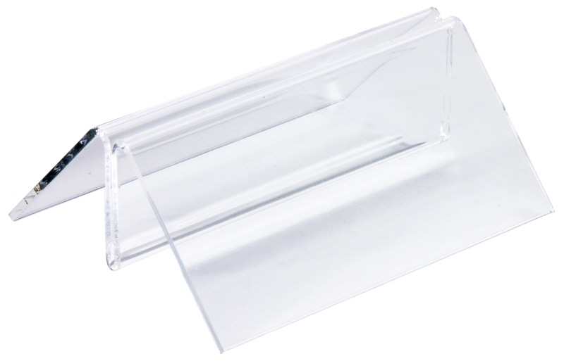 Kartenhalter, Acryl, B: 10,5 cm, H: 4 cm