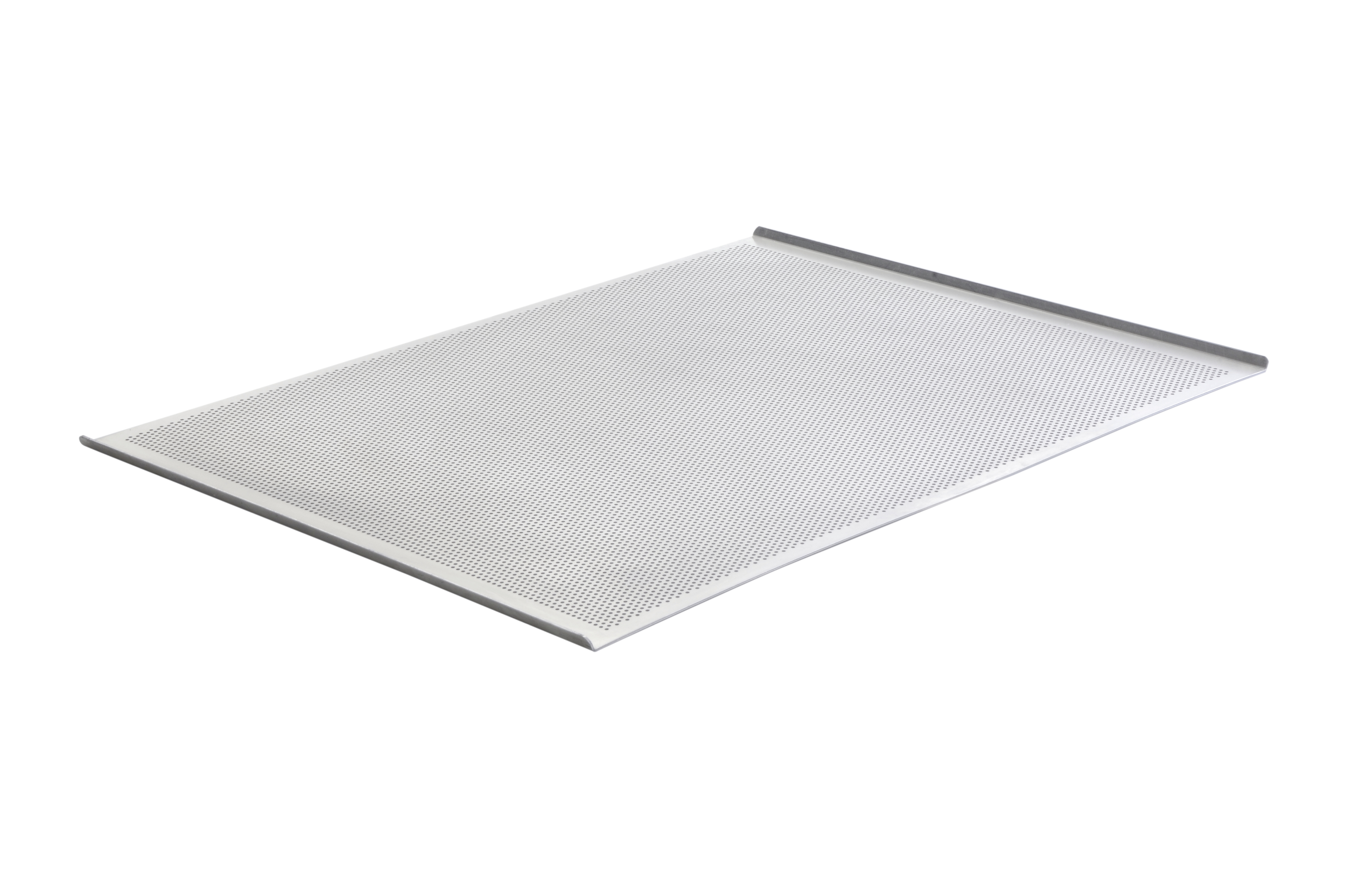 Lochblech, Aluminium, 3 Seiten 90°, 1 kurze Seite offen, Lochung 3 mm, 780 x 580 mm