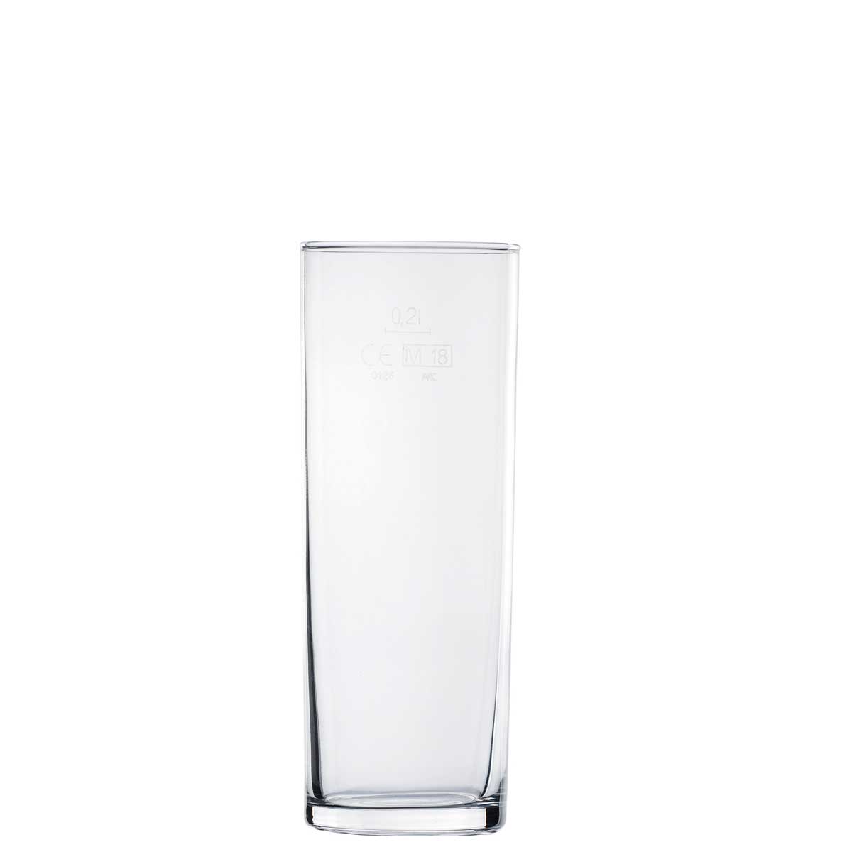 Kölner Stange 24,5 cl m. Füllstrich 0.2 ltr. |-|, Inhalt: 245 ml, D: 54 mm, H: 144 mm