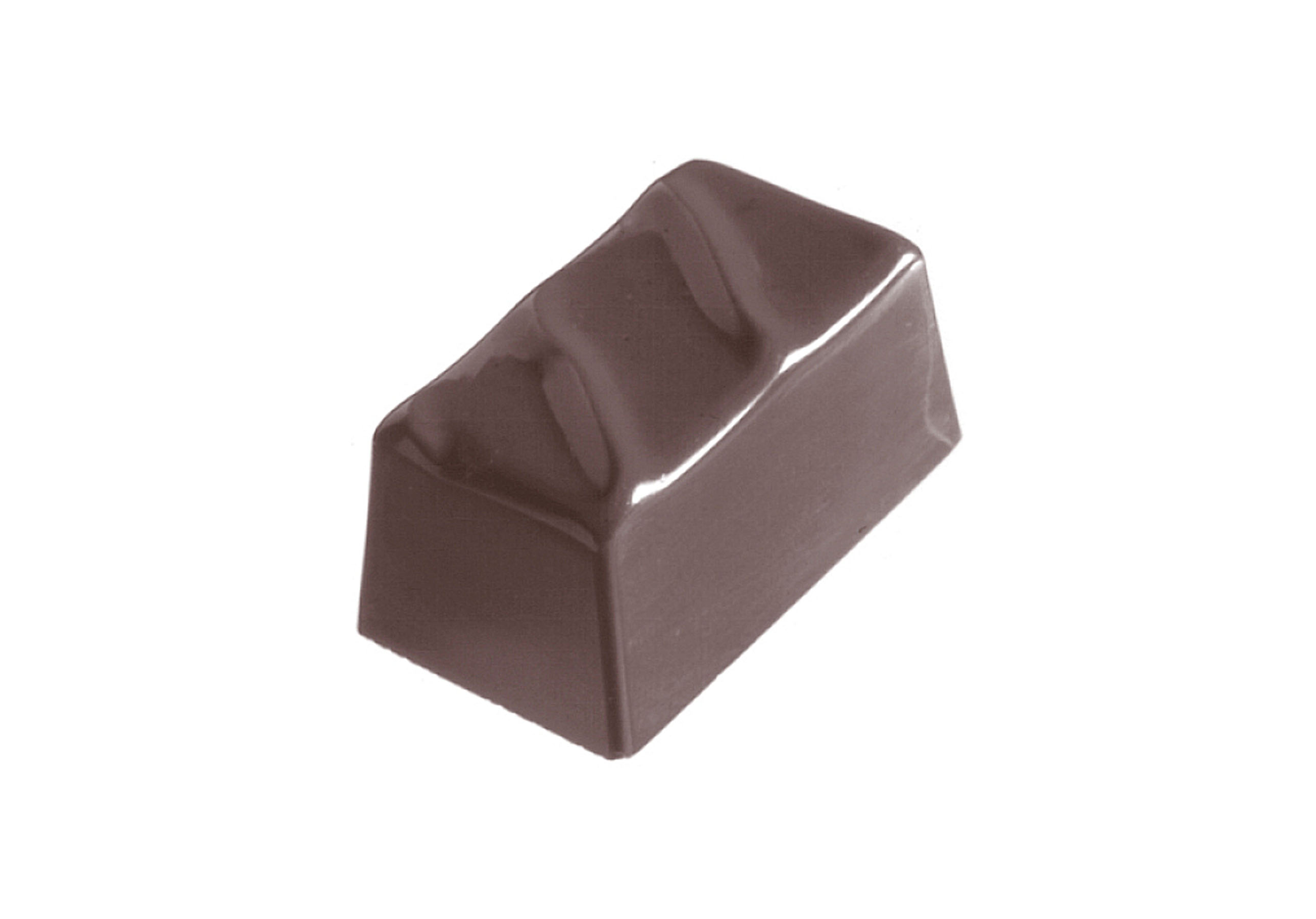 Schokoladen- Form rechteckige Praline, 275 x 135 mm, 3 x 10 Stück 35 x 20 x 17 mm