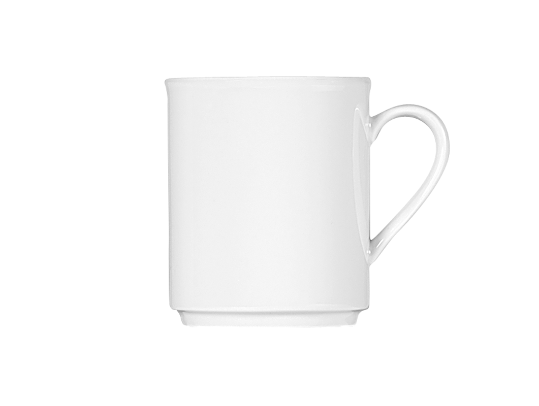 Bauscher, Maitre - Tasse-Obere stpb., weiss, uni, 0,22 ltr.