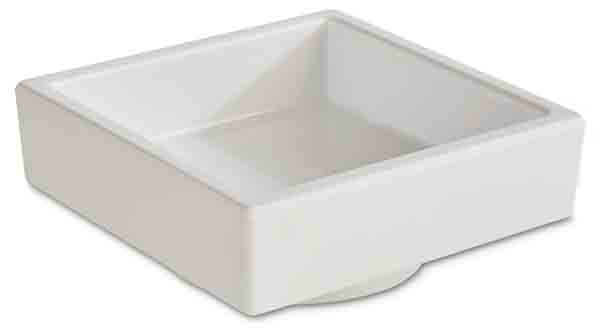 Bento Box ASIA PLUS 7,5 x 7,5 cm, H: 3 cm, 0,05 ltr., Melamin, außen: weiss, matt