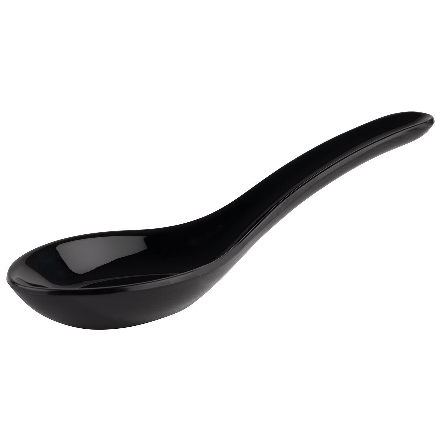 Fingerfoodlöffel FRIENDLY, PET, 13,5 x 4,5 x 4,5 cm, Farbe: schwarz