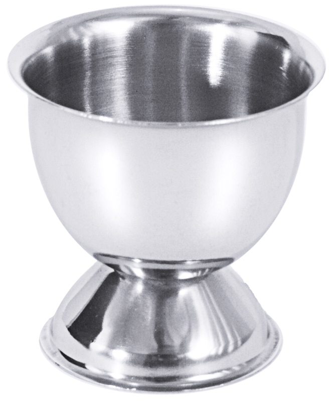 Eierbecher mit Fuß, Edelstahl, D: 5 cm, H: 5,5 cm