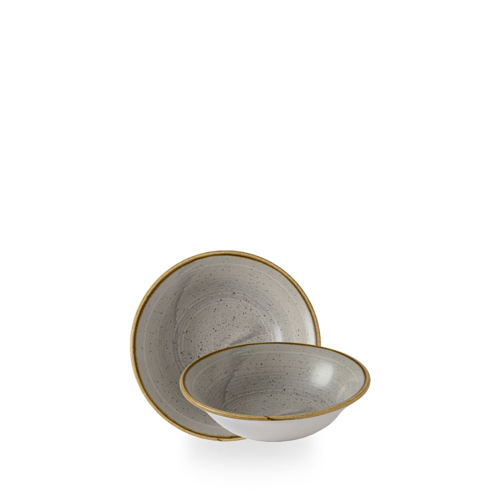 Churchill, Stonecast : Peppercorn Grey - Oatmeal/ Müsli Bowl, 15,2 cm/ 0,36 ltr.