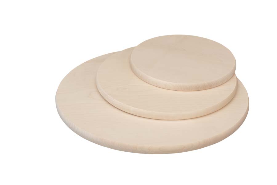 Pizzabrett, rund, Birkenmultiplex natur, D: 30 cm, H: 0,8 cm