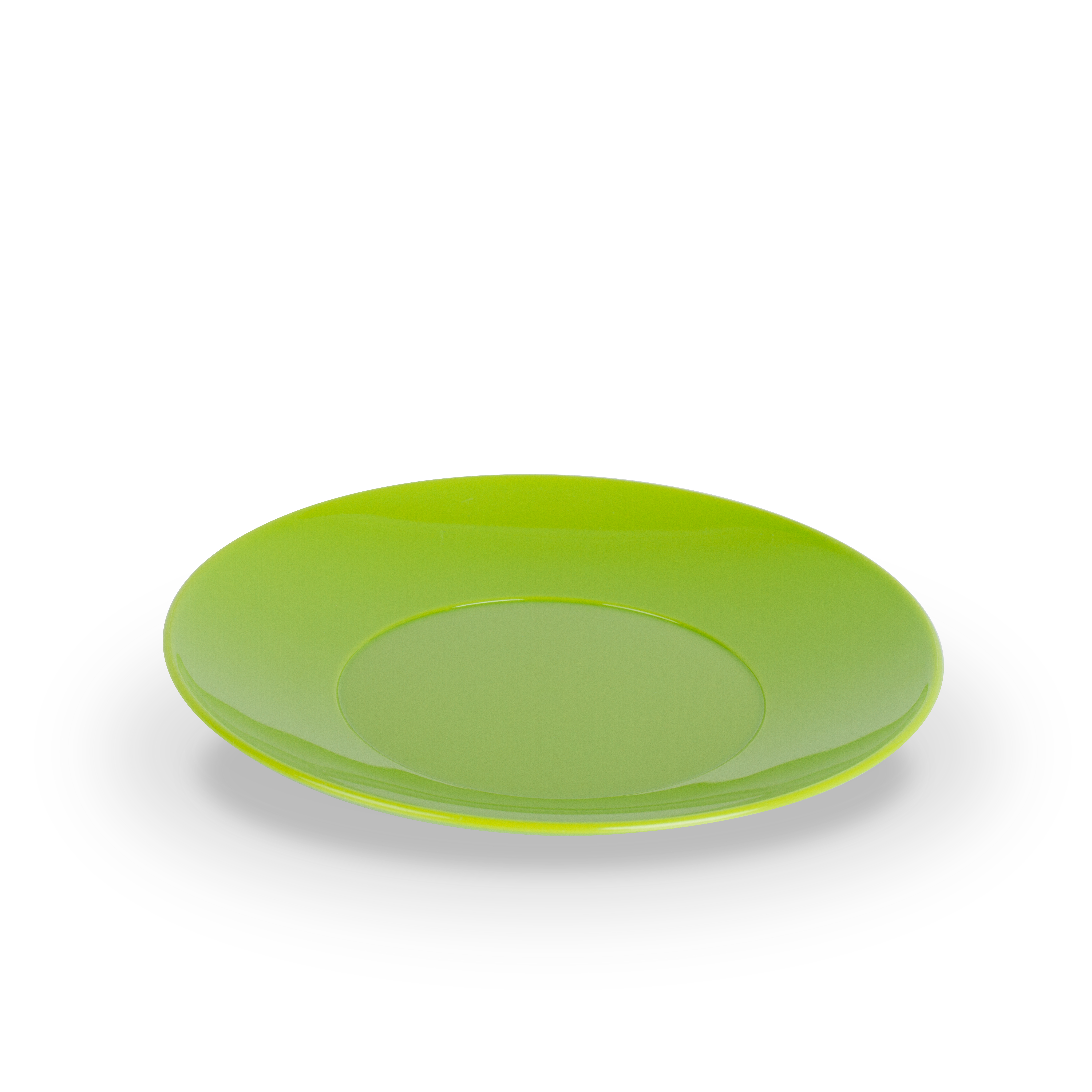 Untertasse PC, uni, hellgrün, D: 13,5 cm