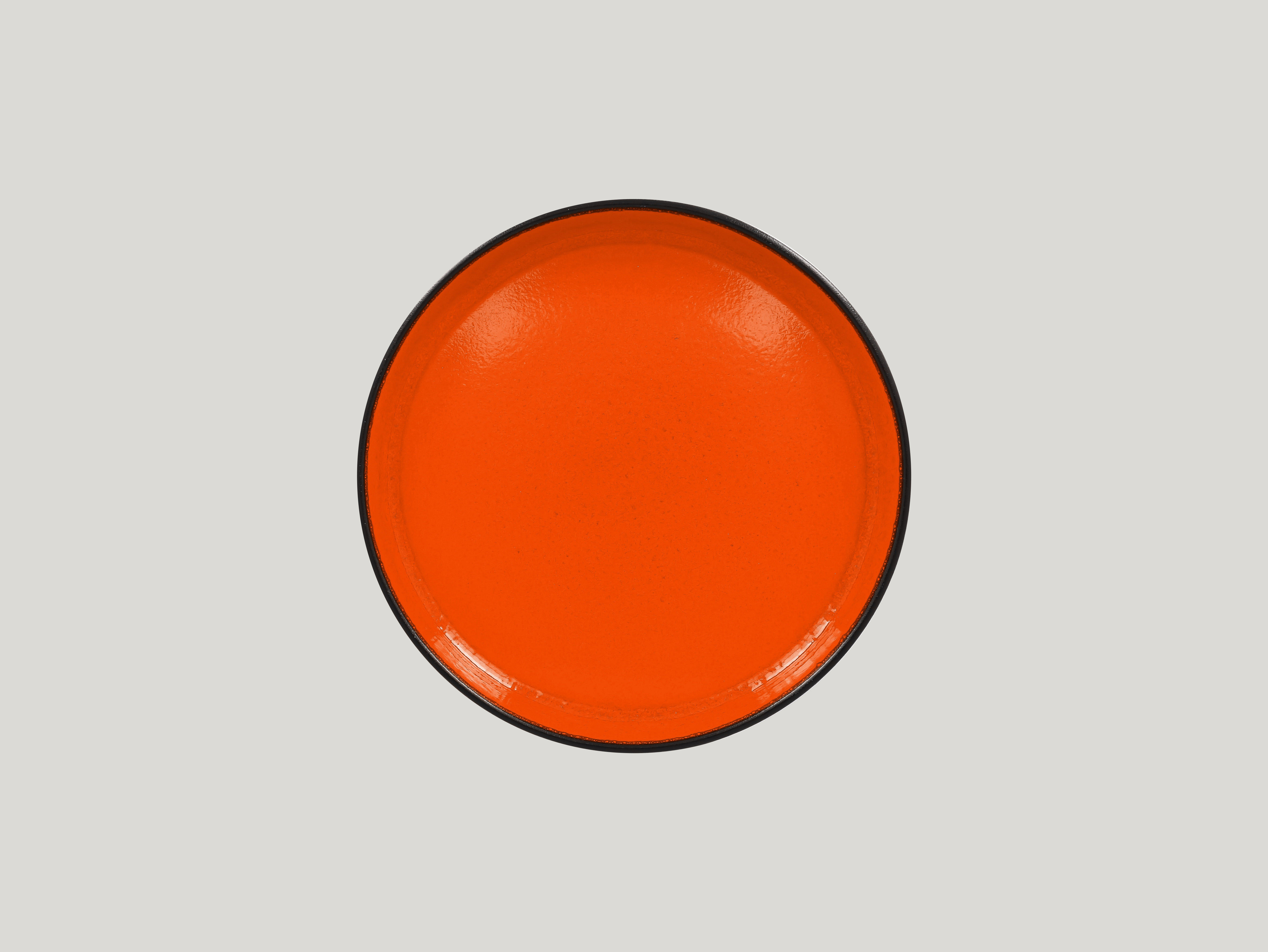 RAK, Fire : Orange - Teller flach, senkrechter Rand, 22,8 x 4,2 cm/ 0,97 ltr.