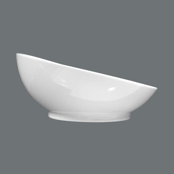 Seltmann, Buffet Gourmet - Frischeschale 5120-30/15, schräg, uni, weiss, 30 cm