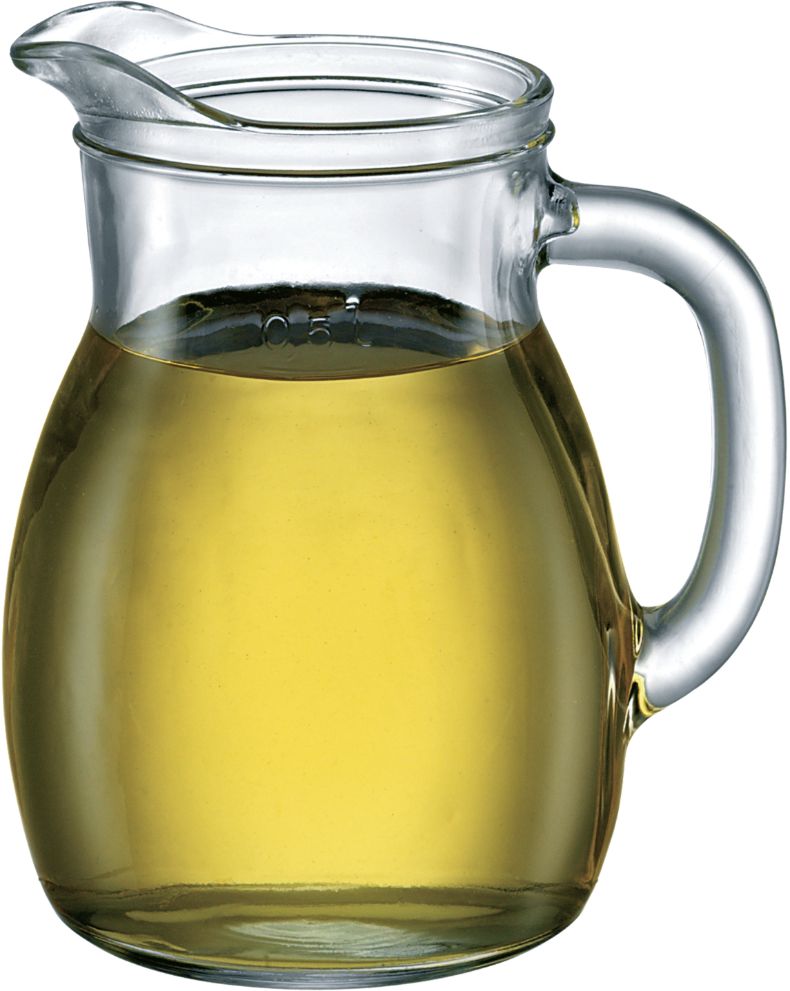 Krug Bistrot m. Füllstrich 0.5 ltr. |-|, Inhalt: 610 ml, D: 124 x 101 mm, H: 142 mm