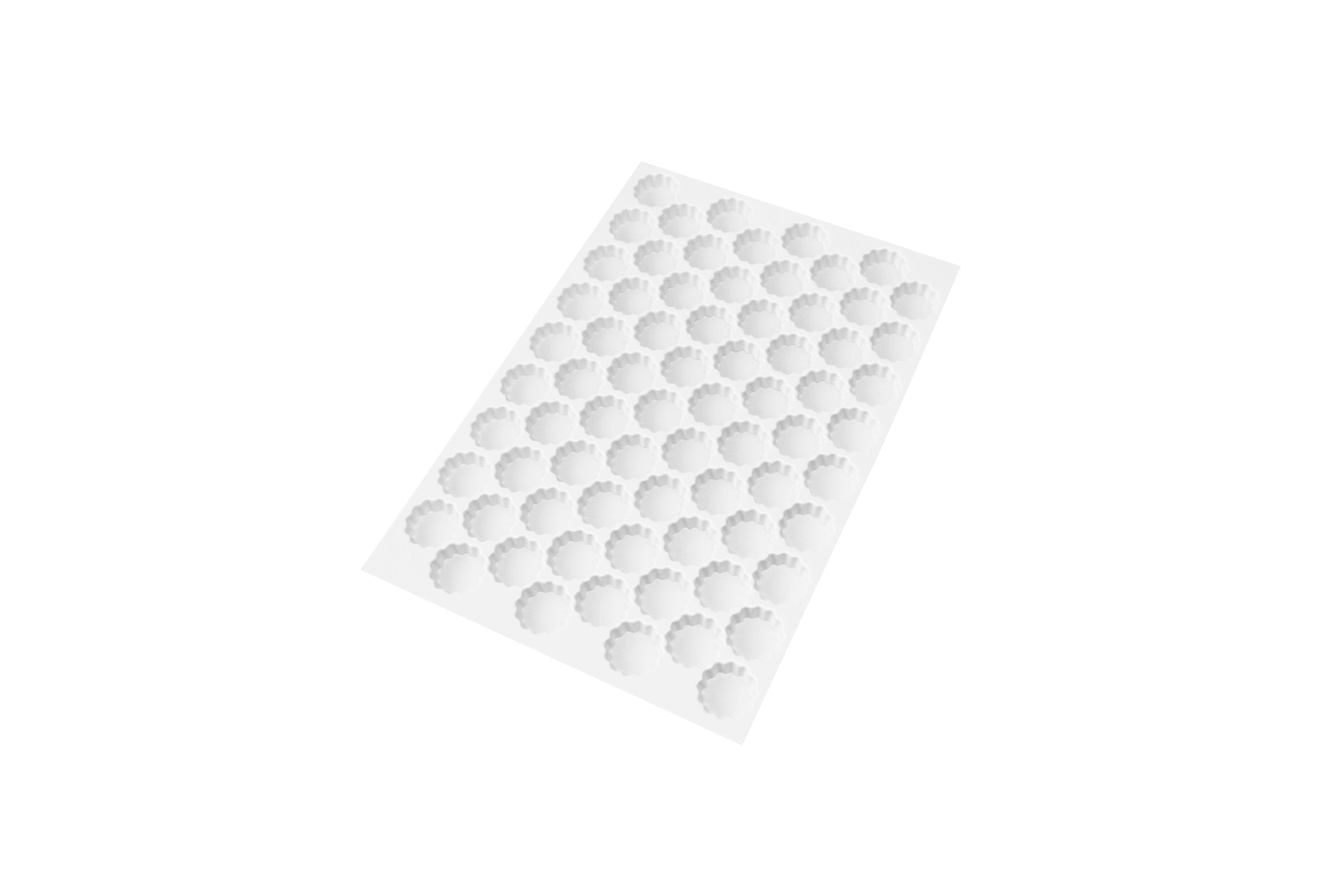 Ausstechmatte aus Kunststoffrund, gezackt, No. 2, D: 45 mm