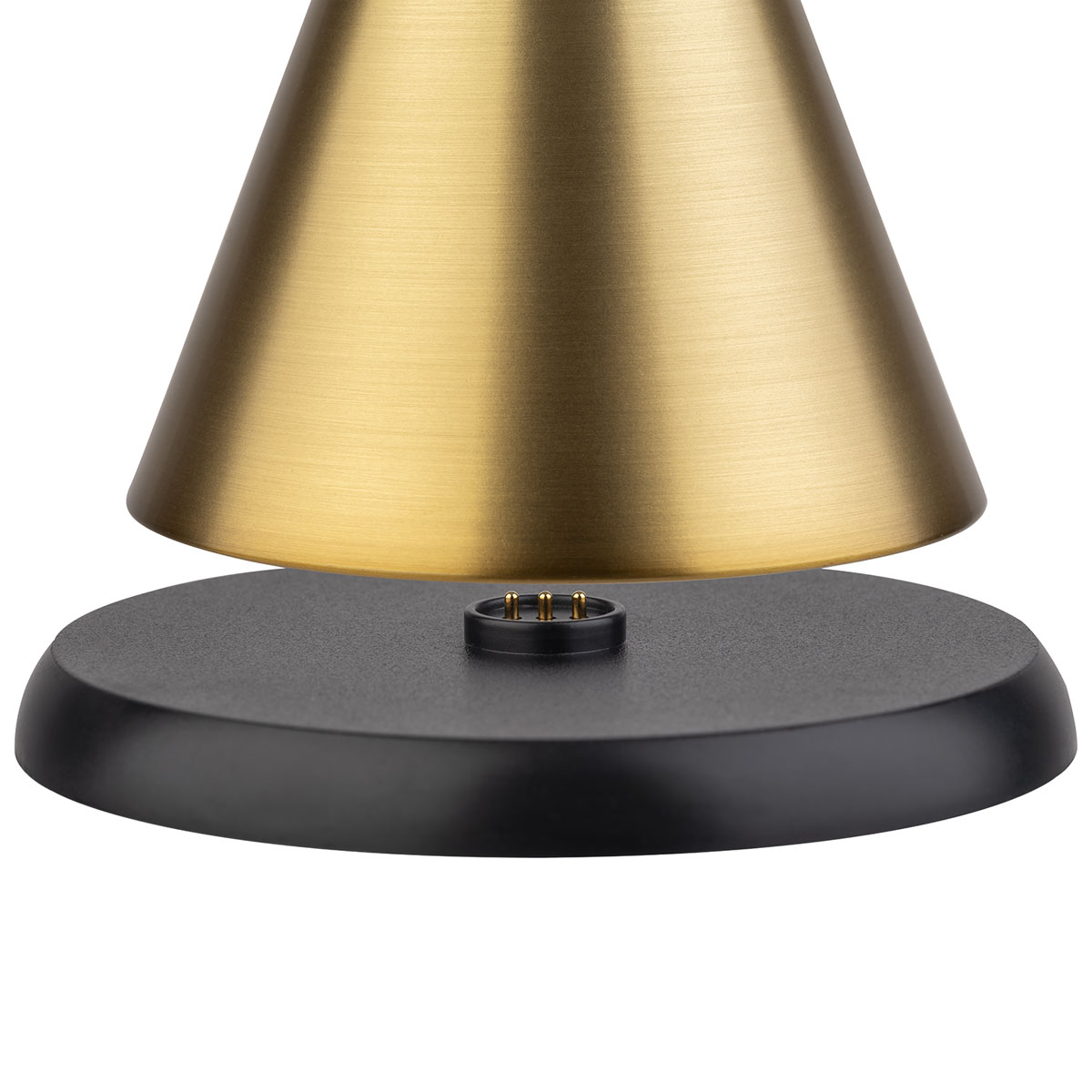 Tischleuchte CONE MINI, Metall, Farbe: goldfarben, 1x LED 1,0 W / 100 lm, dimmbar in 3 Stufen, D: 13 cm, H: 11,5 cm