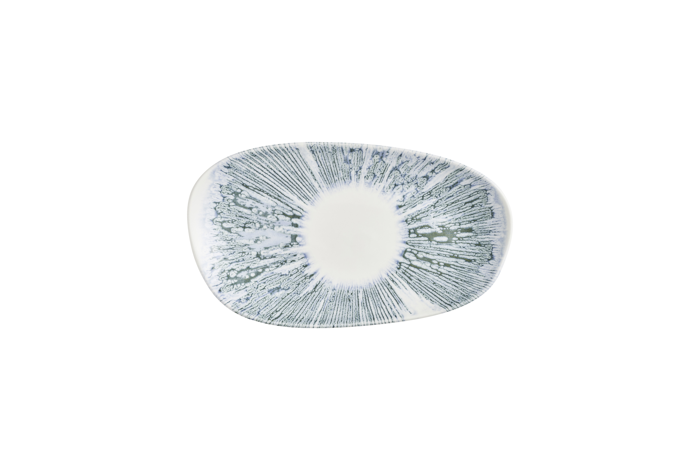 Churchill, Inked Lyra : Blue - Opal-Platte organisch, 26 x 15 cm