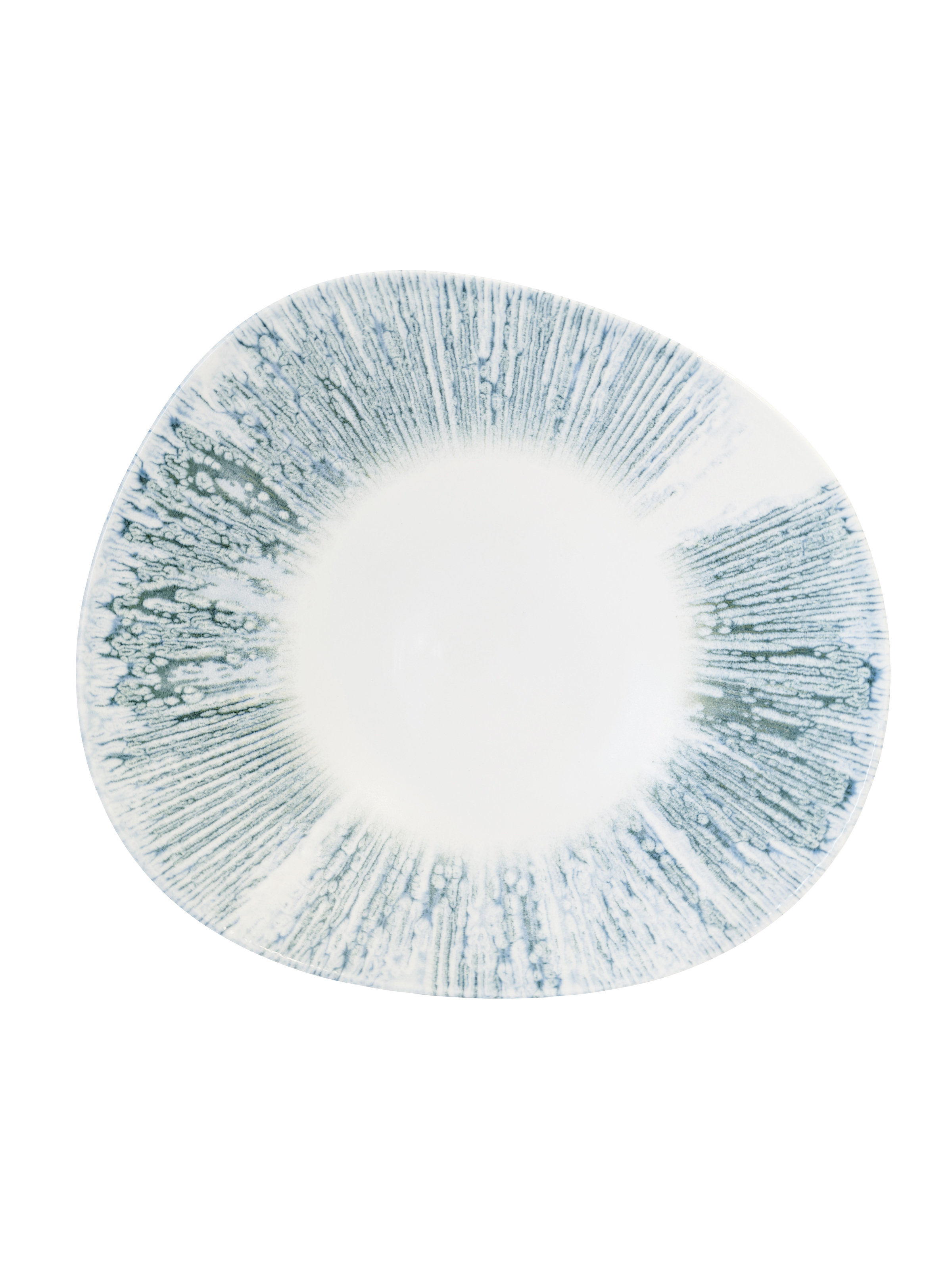 Churchill, Inked Lyra : Blue - Opal-Schale organisch, 25 x 6 cm/ 0,8 ltr.