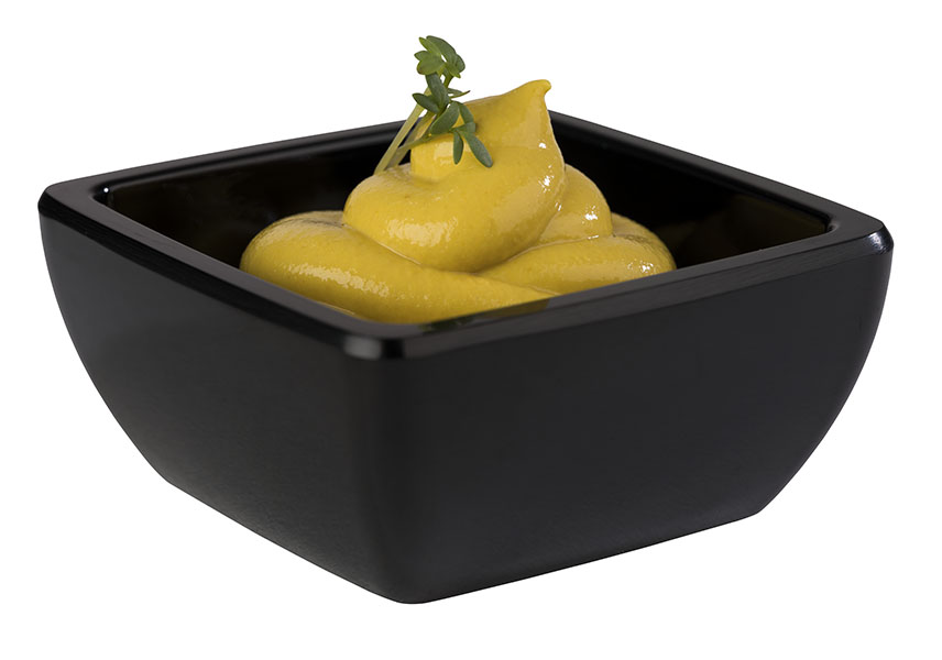 Schale FRIENDLY, PET, 6,5 x 6,5 x 3 cm, I: 0,05 ltr., Farbe: schwarz
