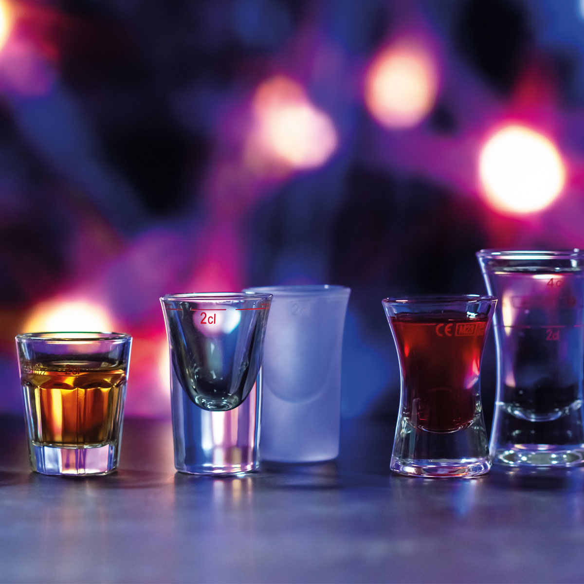 Shot Frosted Junior 3 cl m. Füllstrich 2 cl |-|, Inhalt: 30 ml, H: 70 mm, D: 45 mm