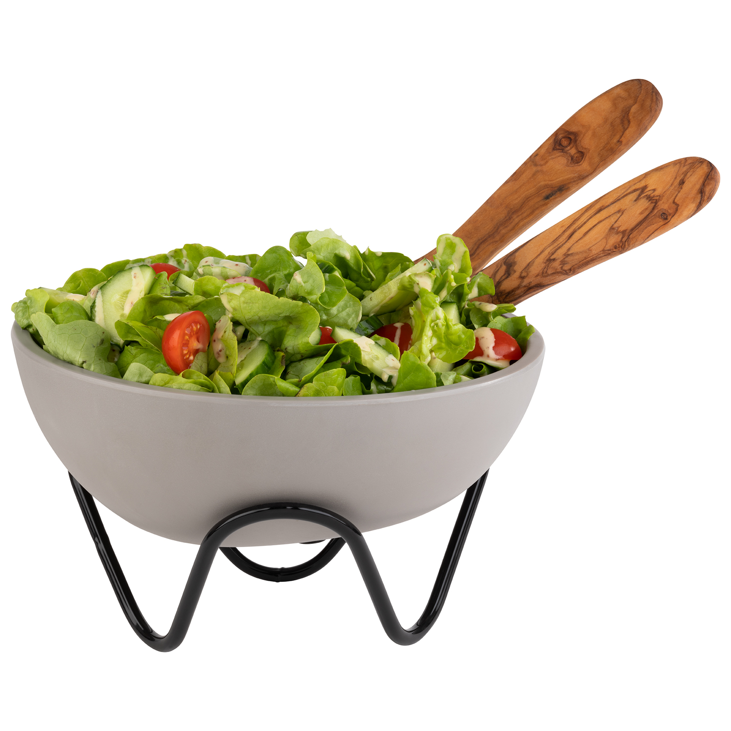 Buffetständer WAVE, PVC, Metall schwarz, Antirutschbeschichtung, D: 20 cm, H: 9,5 cm