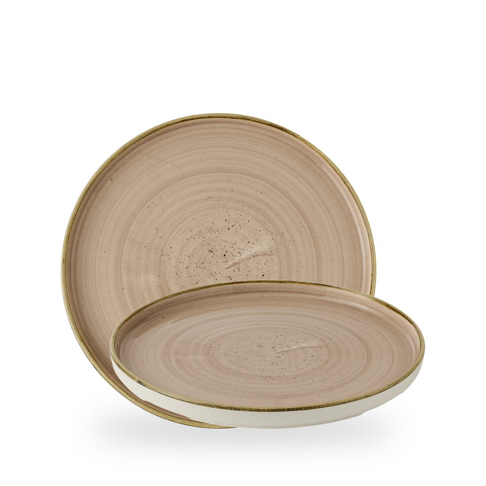 Churchill, Stonecast : Truffle - Teller flach m. erhöhten Rand, 26 x 2 cm