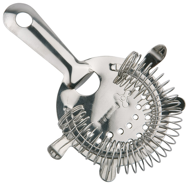 Barsieb D: 11 cm, Griff: 6 cm, Edelstahl, hochglanzpoliert, Spiralfeder