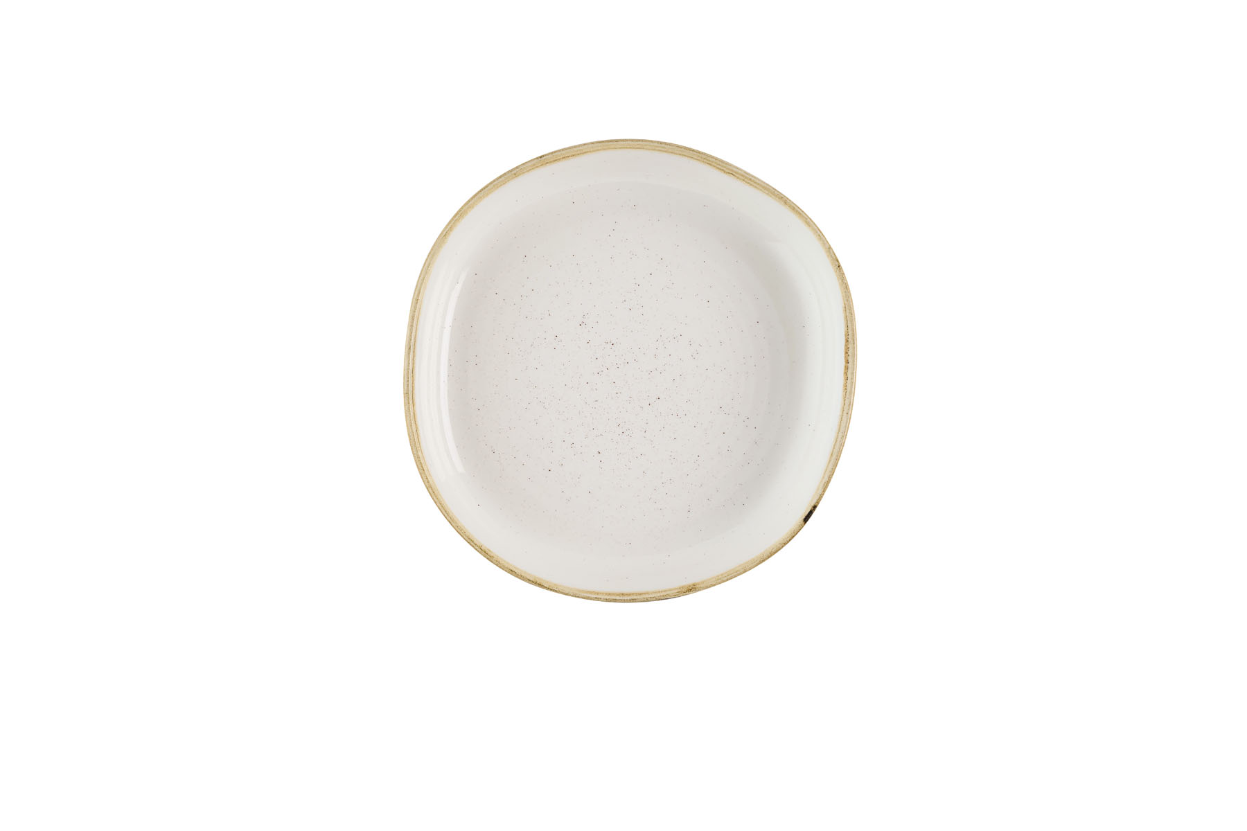 Churchill, Stonecast : Barley White - Teller tief organisch m. erhöhten Rand, 23 x 4,5 cm