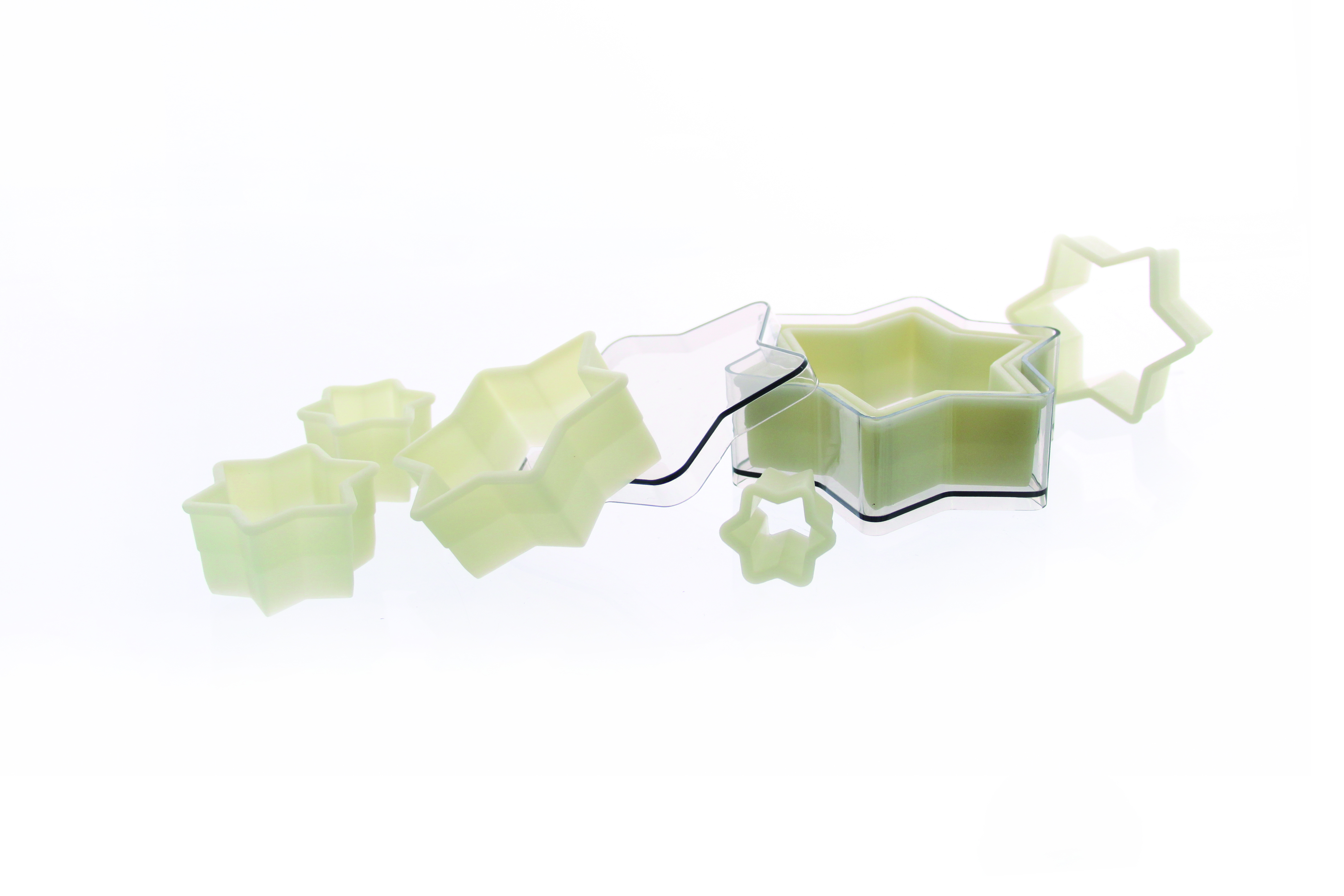 Ausstechersatz Stern, glatt 7-teilig