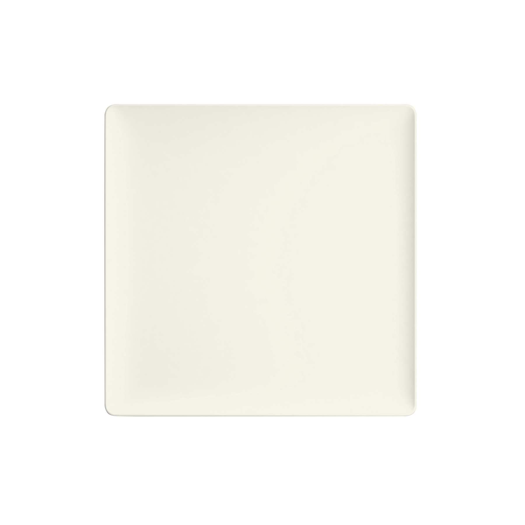 Bauscher, Purity - Teller flach quadratisch Coup, bonewhite, uni, 20 x 20 cm