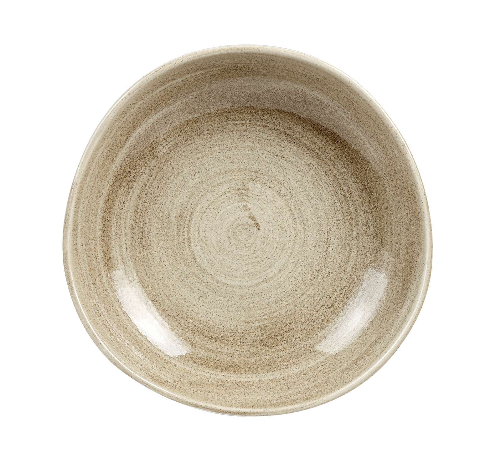 Churchill, Stonecast Patina : Antique Taupe - Teller tief rund Organisch, 25,3 cm/ 1,1 ltr.