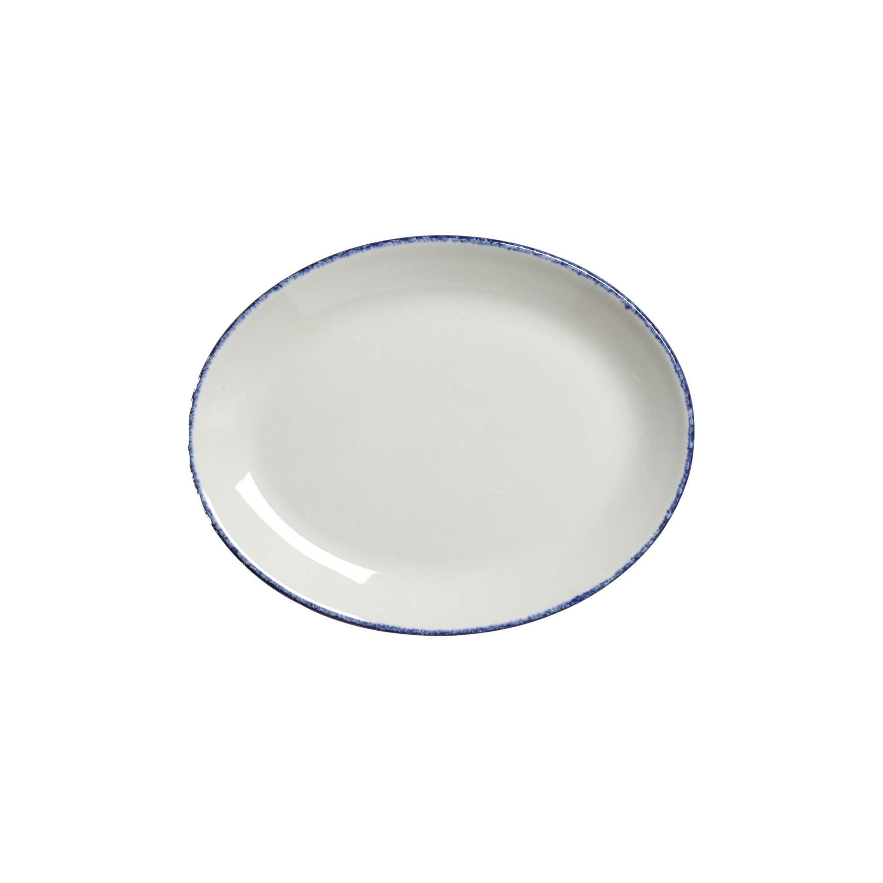 Steelite, Dapple : Blue 1710 - Teller oval Coup, 20,2 cm
