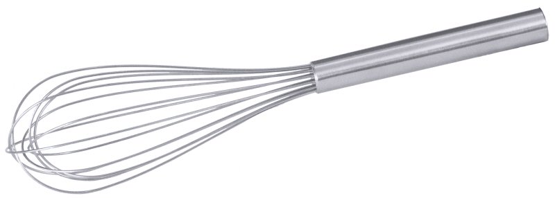 Schneebesen, 14 Drähte, Edelstahl, L: 30 cm, D: 1,3 mm, Stiel: 13 cm