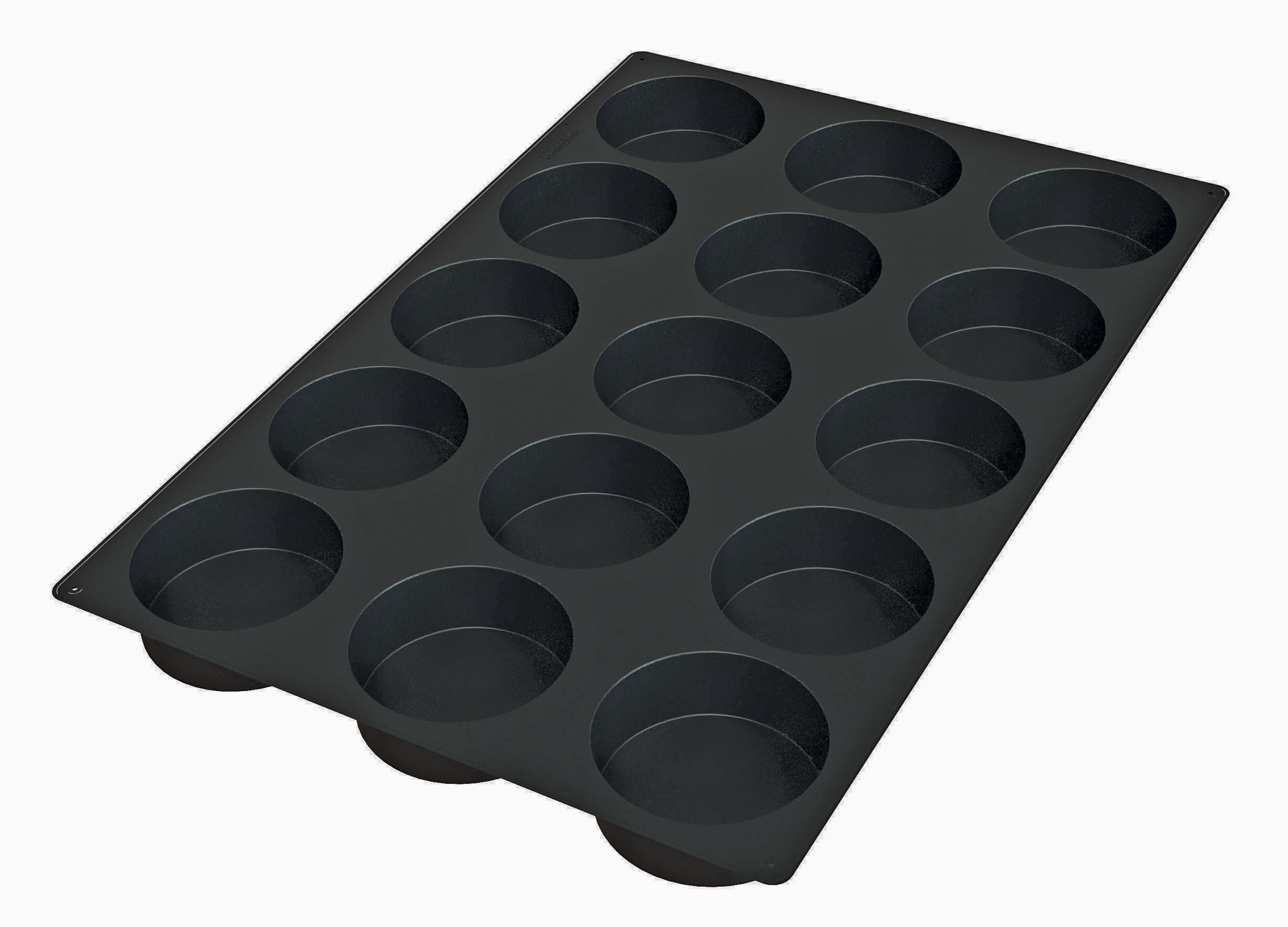 Silikon - Backform 400 x 600 mm, Biskuit, 15 x 341 ml, D: 105 mm, H: 40 mm