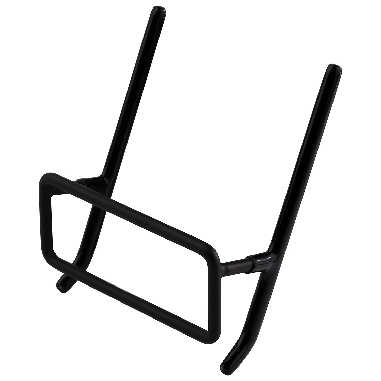 Deckelhalter m. Antirutschbeschichtung, 2er Set, Edelstahl, PVC schwarz, 10,5 x 8,5 cm, H: 3,5 cm