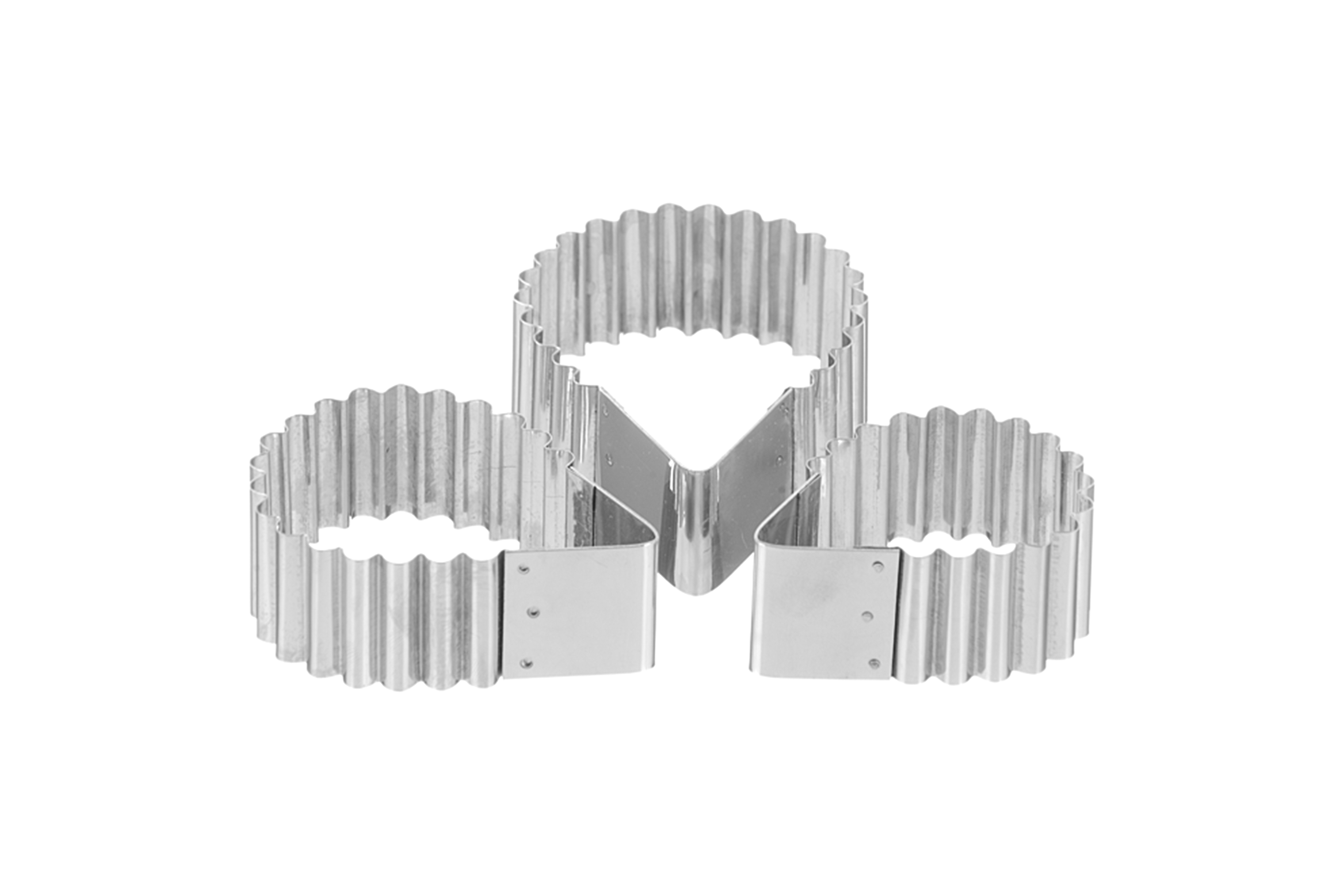 Ausstecher IGEL-Set, Edelstahl 67, 75, 90 mm, 30 mm hoch