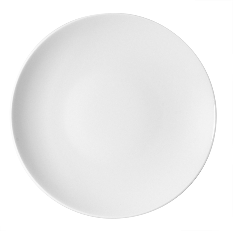 Bauscher, Options - Teller halbtief coup rund, weiss, uni, 24 cm/ 0,65 ltr.