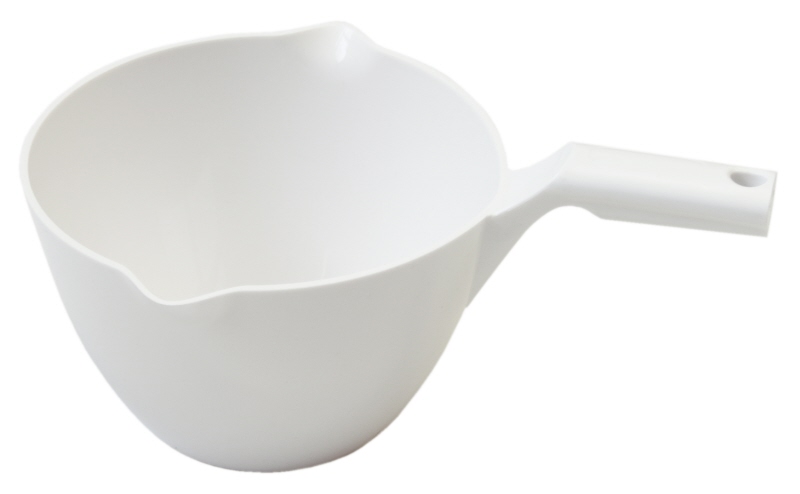 Schöpfer weiß, I: 2 ltr., D: 18,5 cm, H: 12 cm, PP